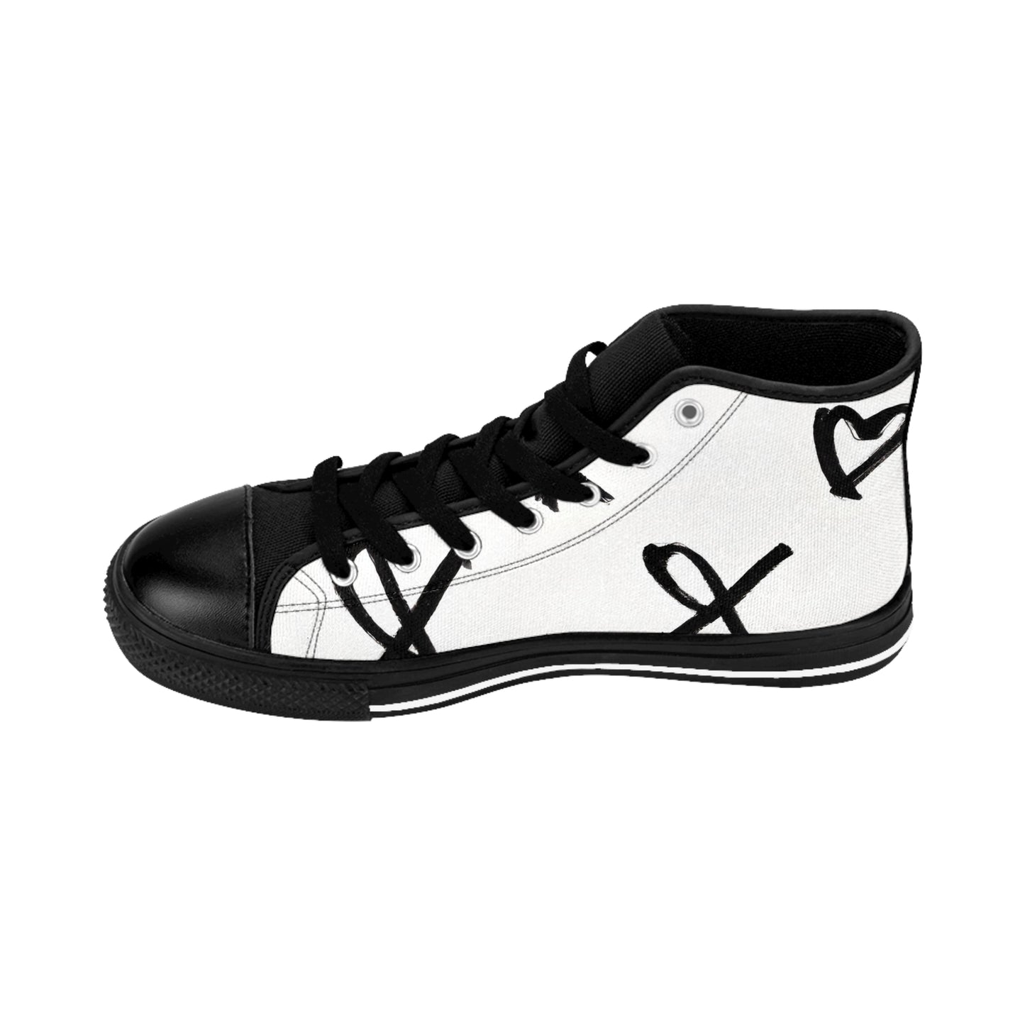 Cion Evelyn - Women's Classic HIgh-Top Sneakers