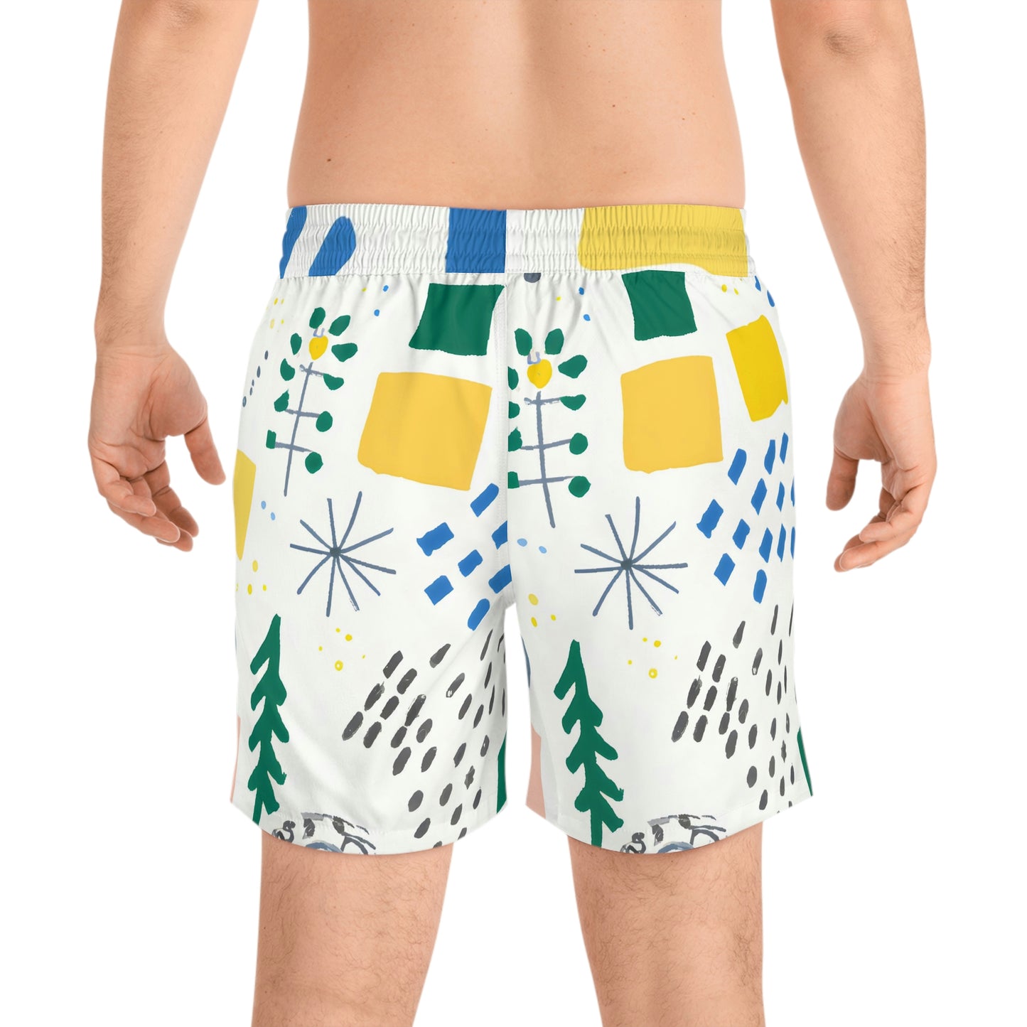 Gestura Ira - Men's Mid-Length Swim Shorts
