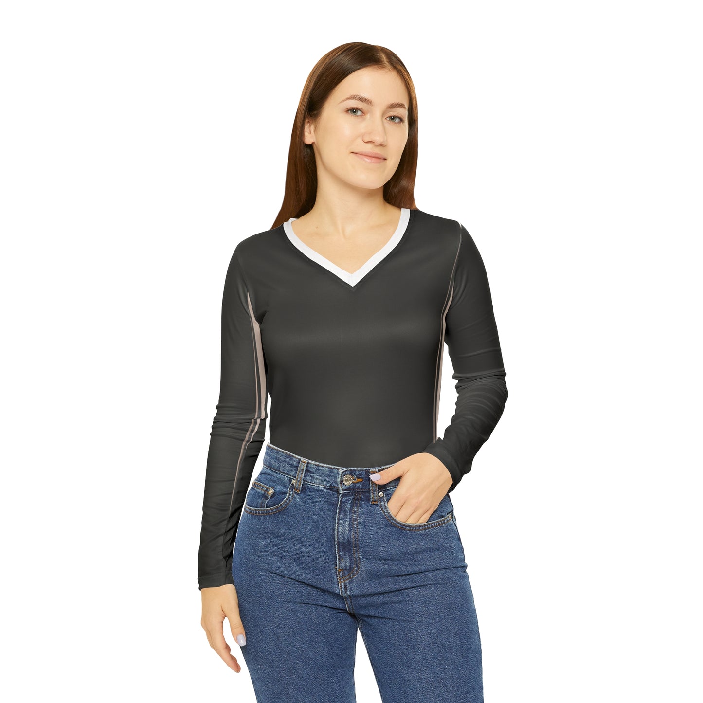 Lino Miles - Women's Long-Sleeve V-neck Shirt