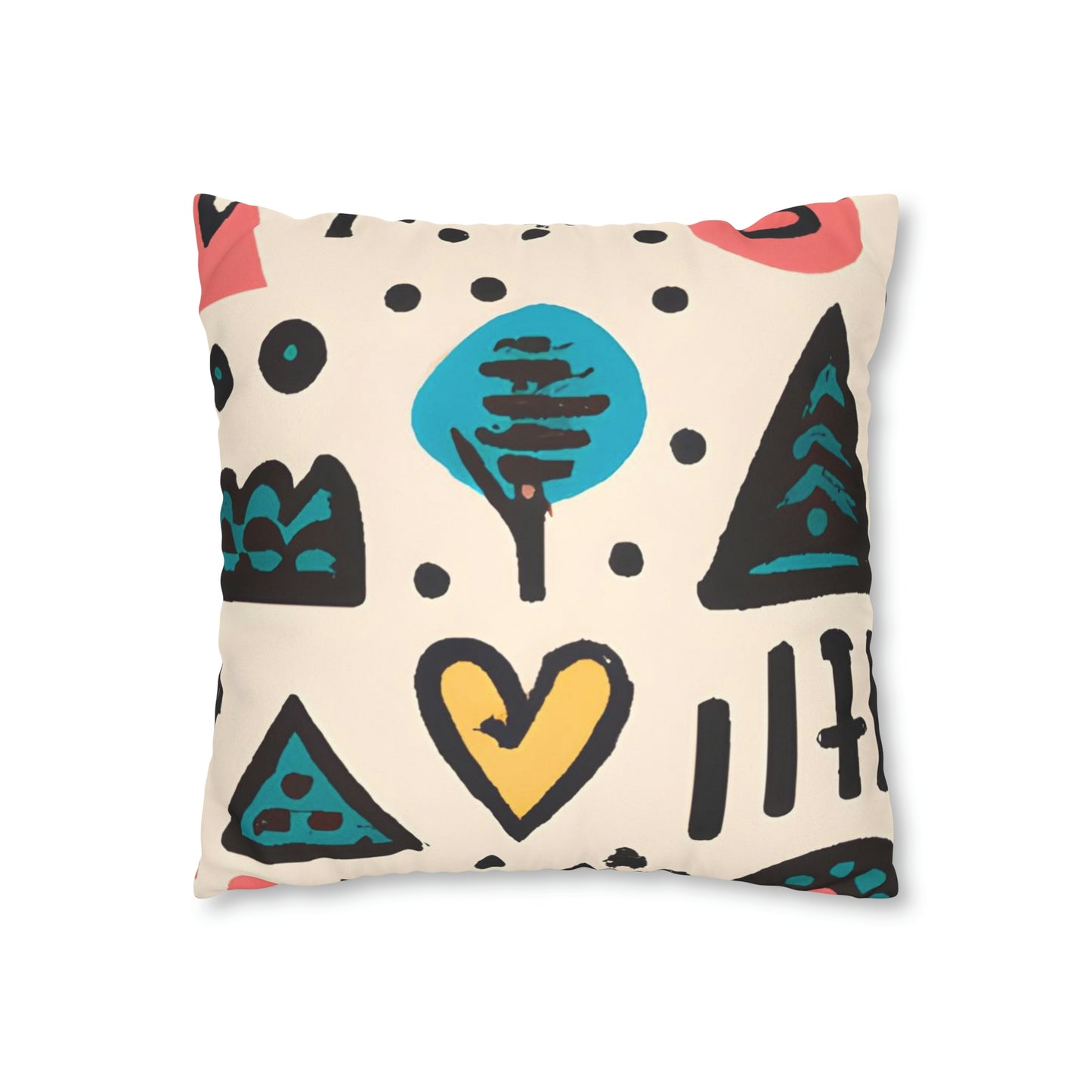 Gestura Getrude - Faux Suede Square Pillow Case