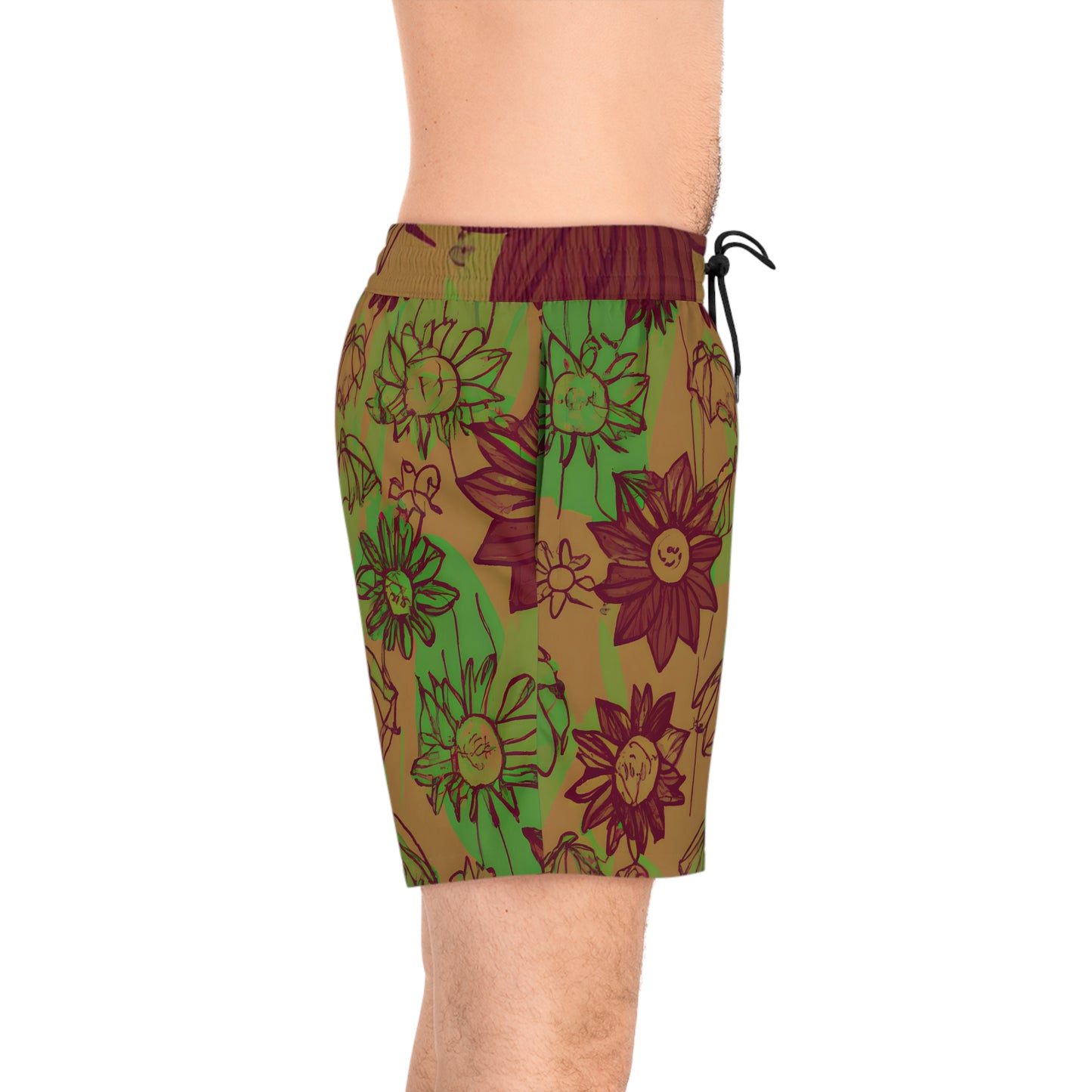 Planda Larry - Men's Mid-Length Swim Shorts