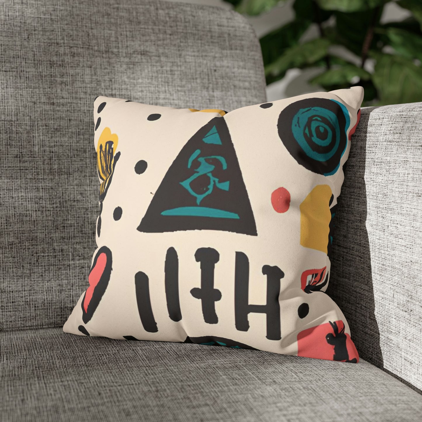 Gestura Getrude - Faux Suede Square Pillow Case