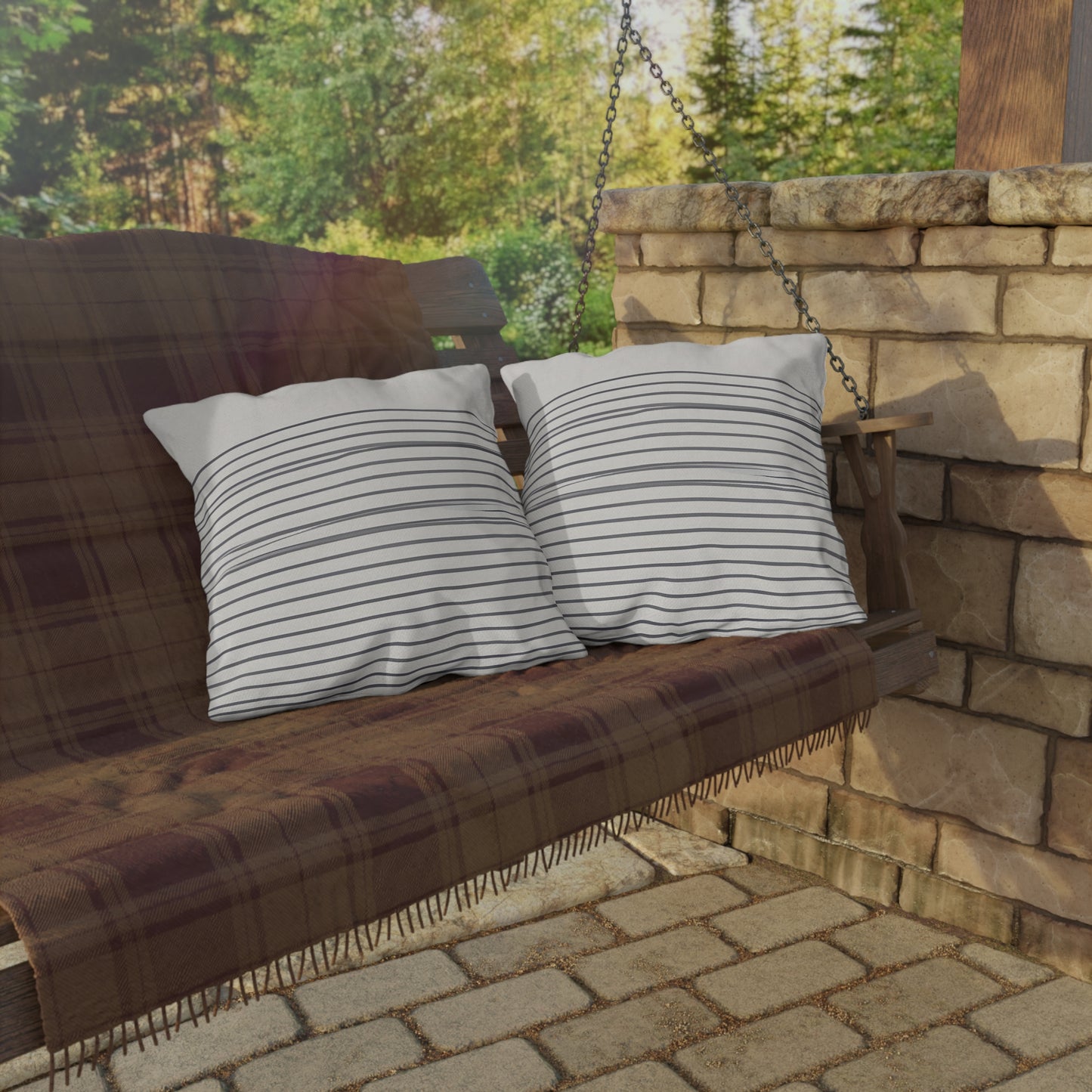 Lino Winifred - Outdoor Art Pillow
