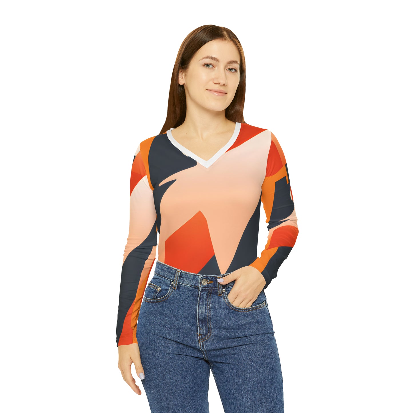 Gestura Ivy - Women's Long-Sleeve V-neck Shirt