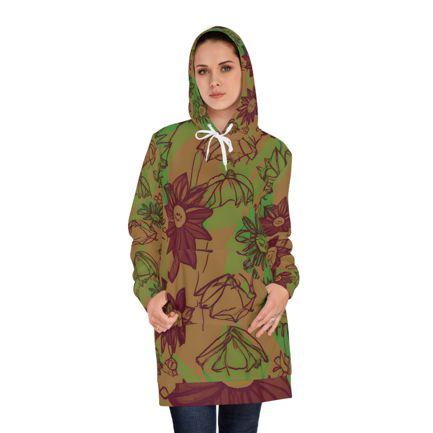 Planda Larry - Women's Hoodie Dress
