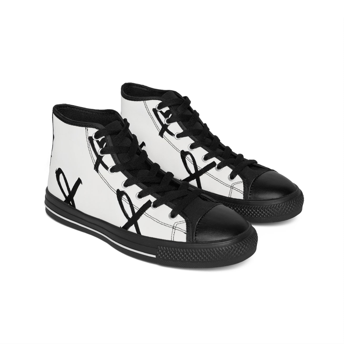 Cion Evelyn - Women's Classic HIgh-Top Sneakers
