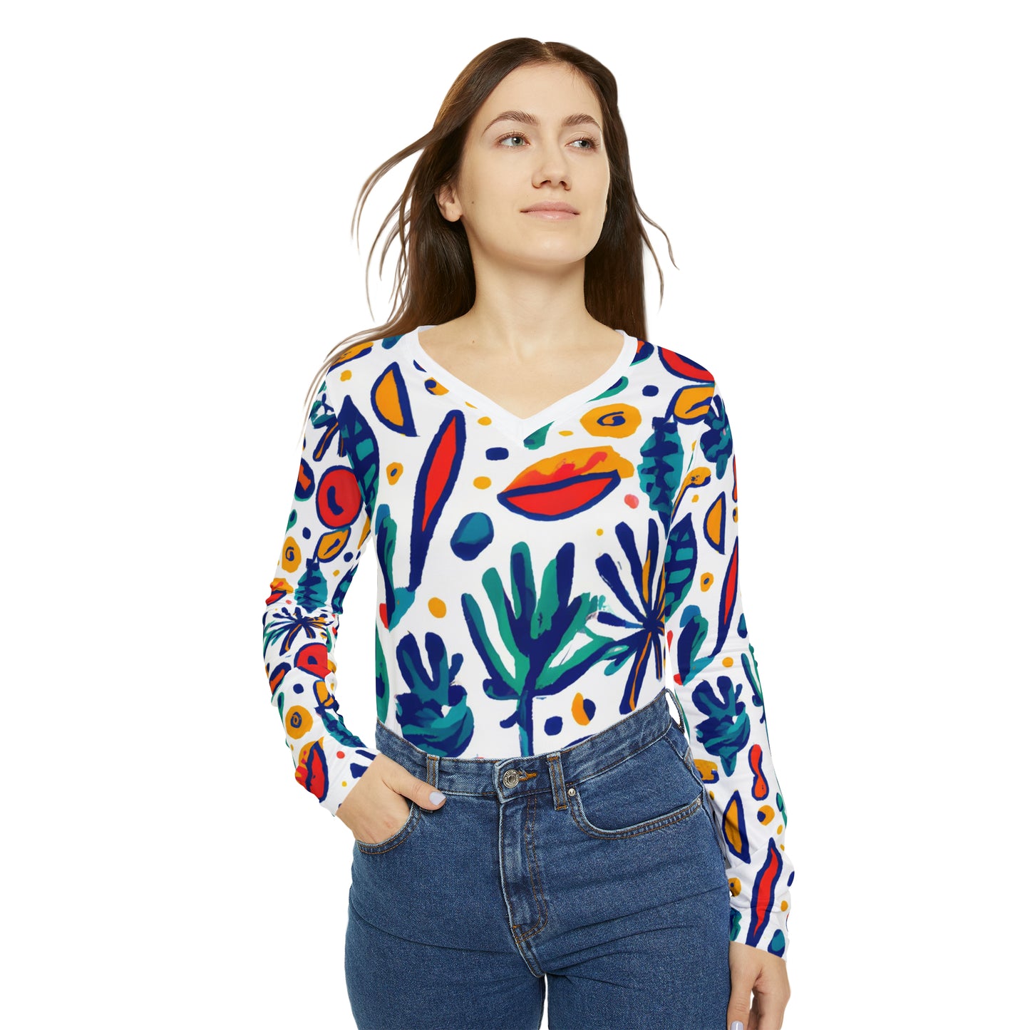 Chaparral Gertrude - Women's Long-Sleeve V-neck Shirt