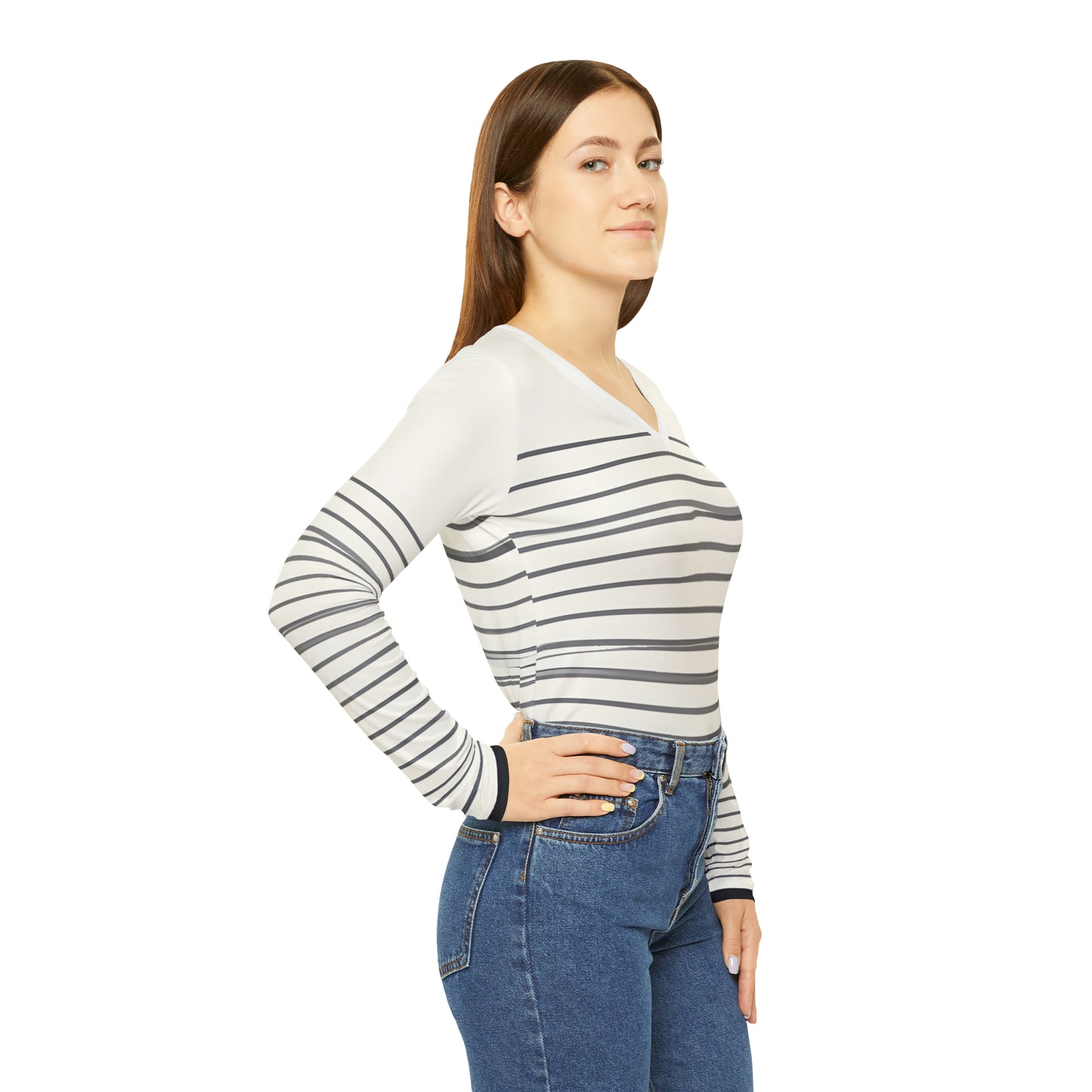 Lino Winifred - Women's Long-Sleeve V-neck Shirt