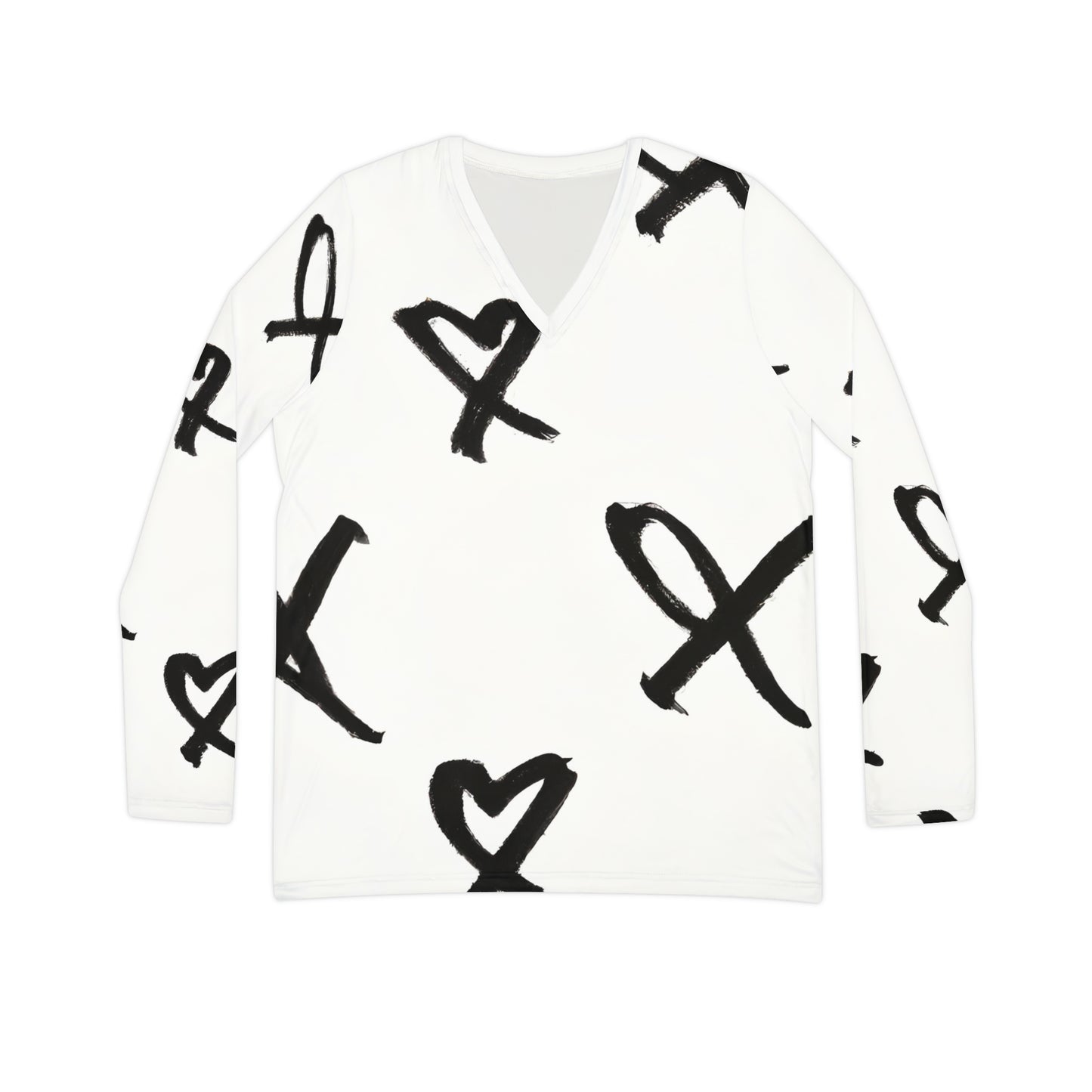 Cion Evelyn - Women's Long-Sleeve V-neck Shirt