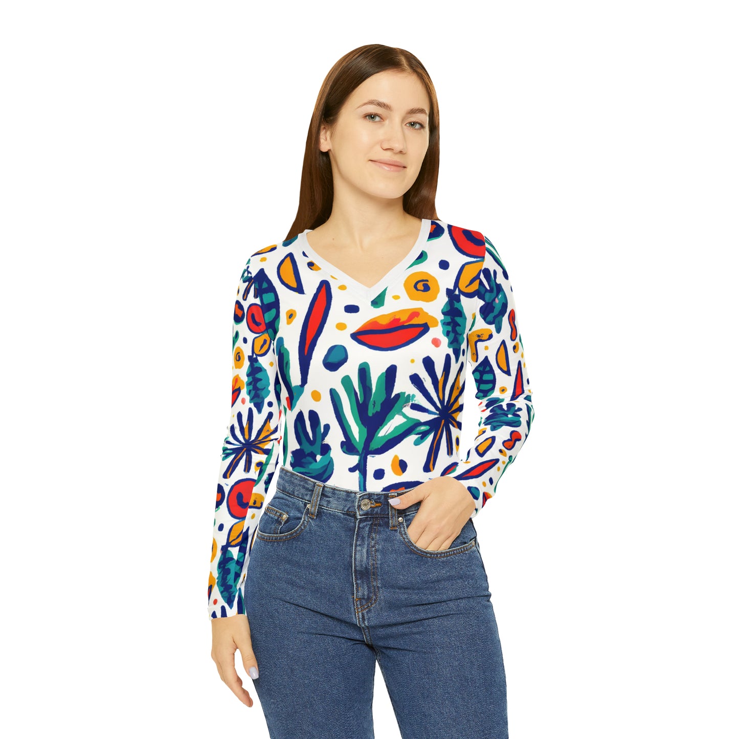 Chaparral Gertrude - Women's Long-Sleeve V-neck Shirt