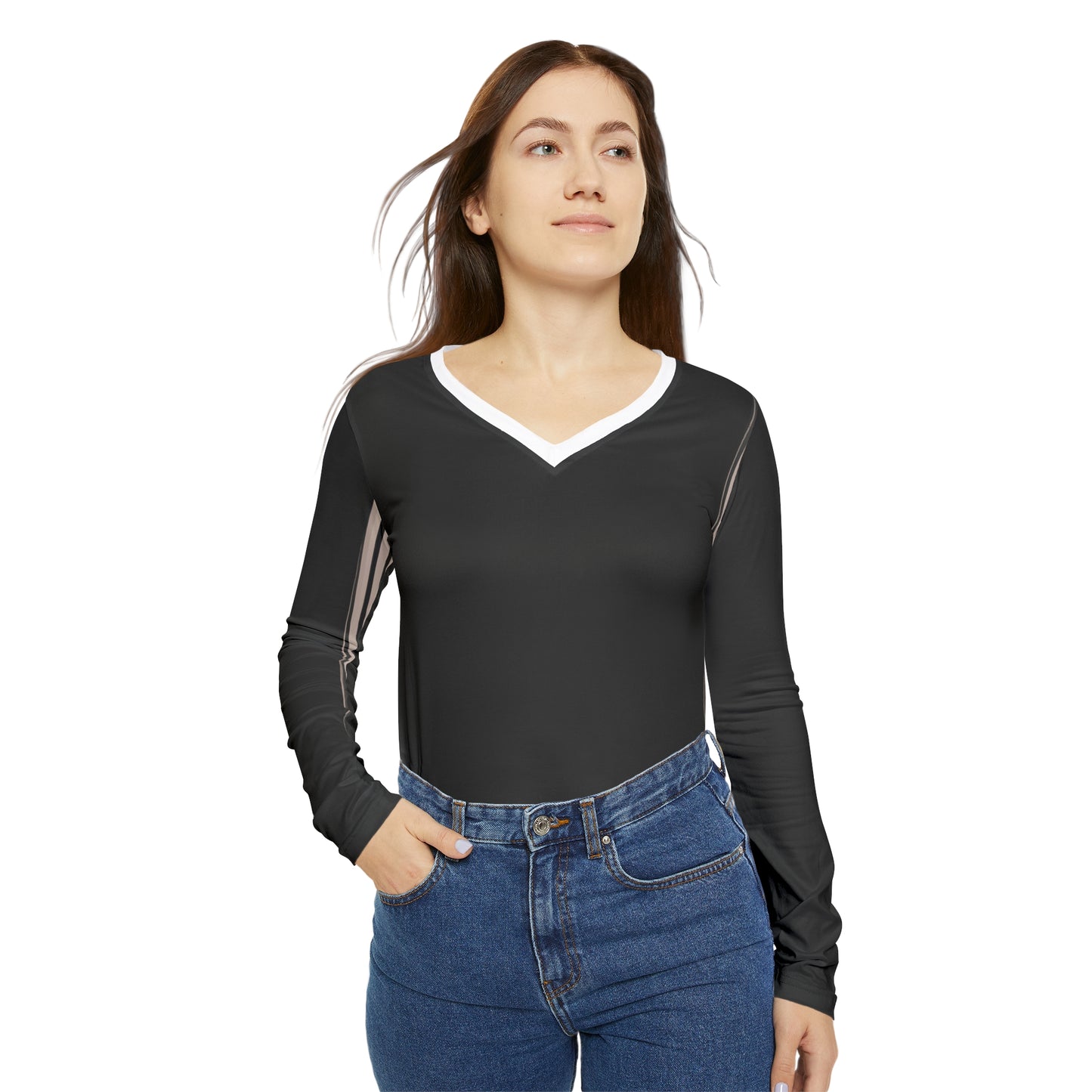 Lino Miles - Women's Long-Sleeve V-neck Shirt