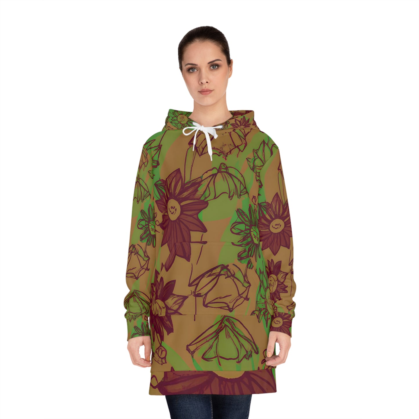 Planda Larry - Women's Hoodie Dress