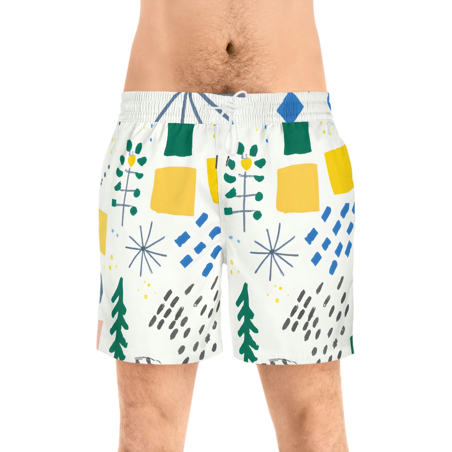 Gestura Ira - Men's Mid-Length Swim Shorts