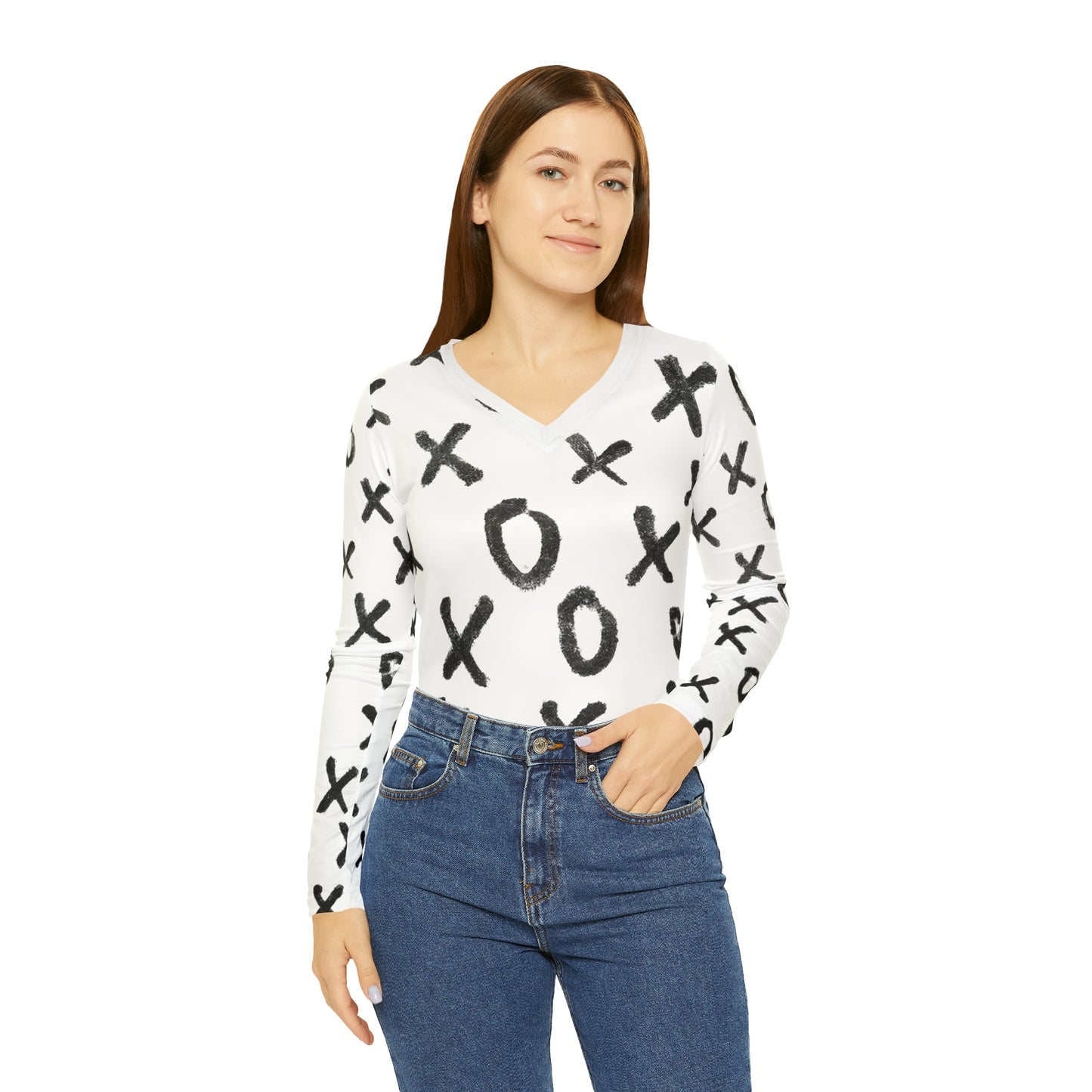 Cion Walterine - Women's Long-Sleeve V-neck Shirt