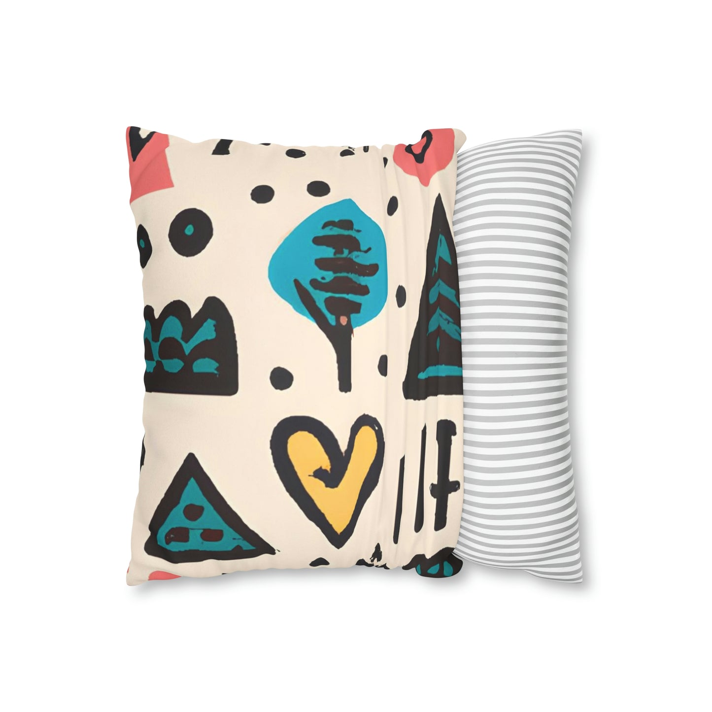 Gestura Getrude - Faux Suede Square Pillow Case