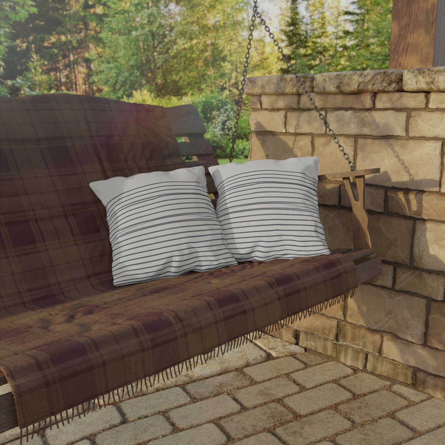 Lino Winifred - Outdoor Art Pillow
