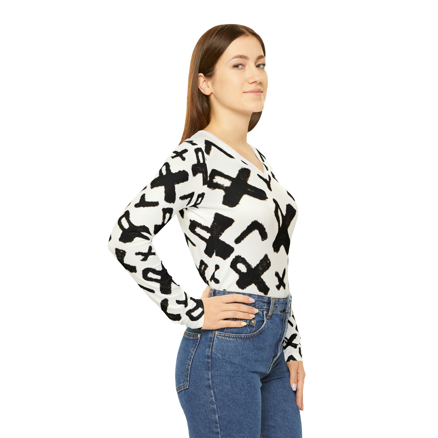 Cion Ethelbert - Women's Long-Sleeve V-neck Shirt
