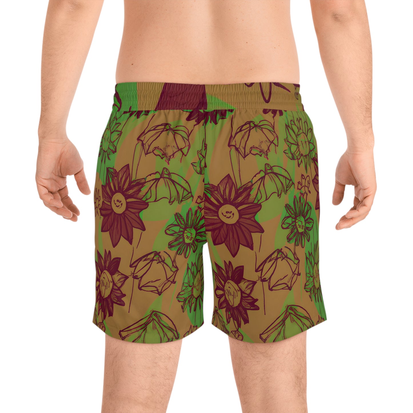 Planda Larry - Men's Mid-Length Swim Shorts