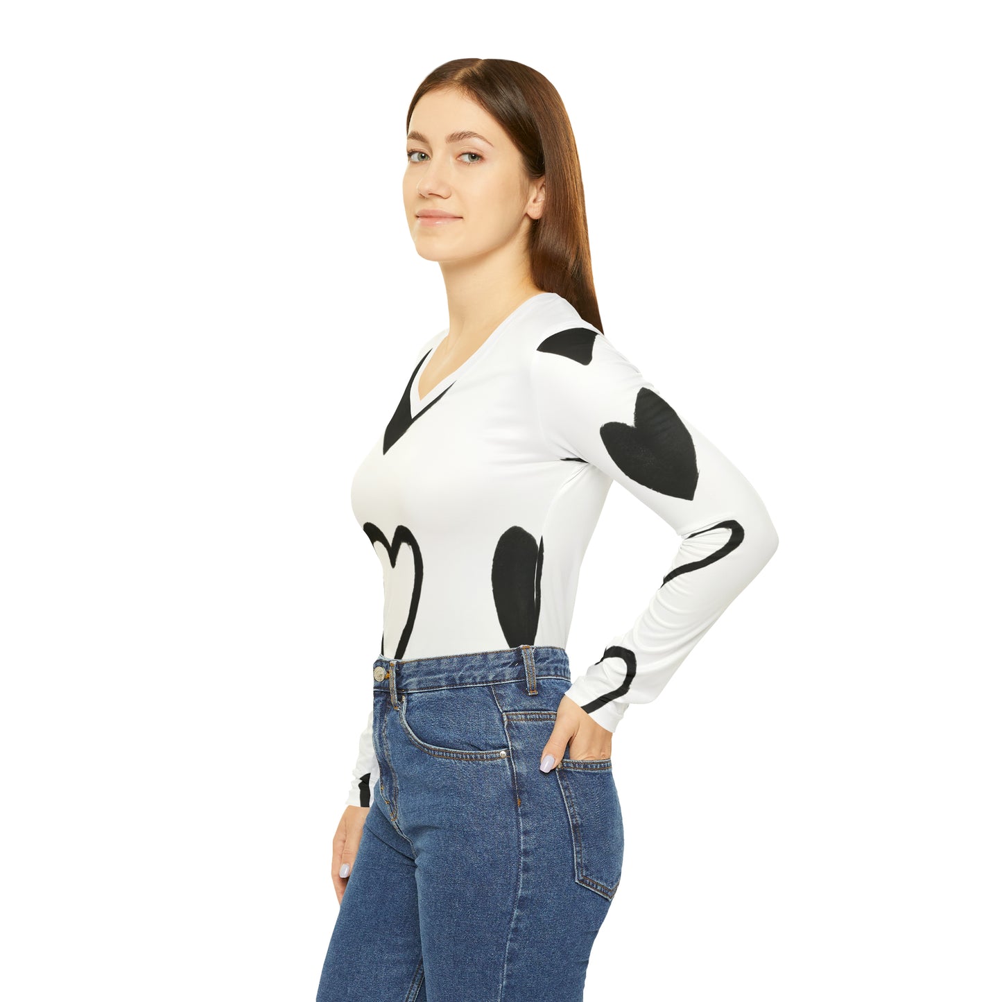 Cion Irene - Women's Long-Sleeve V-neck Shirt