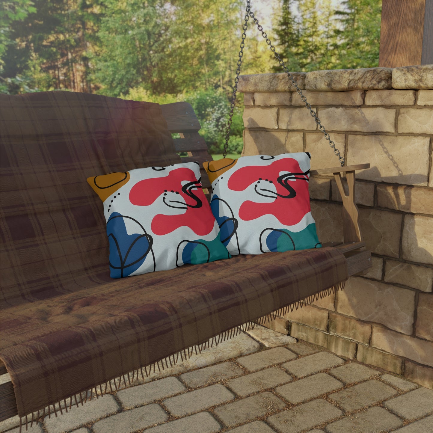 Manitou Winston - Outdoor Art Pillow