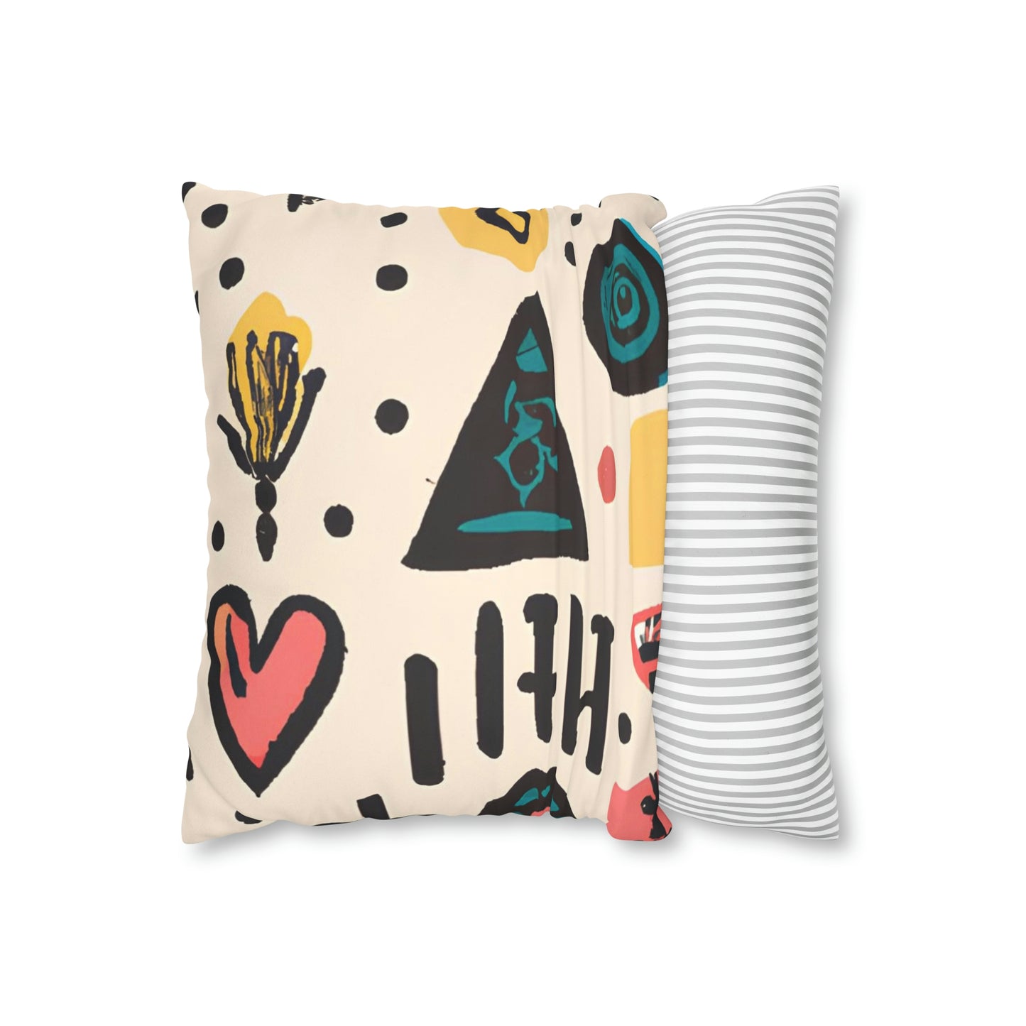 Gestura Getrude - Faux Suede Square Pillow Case