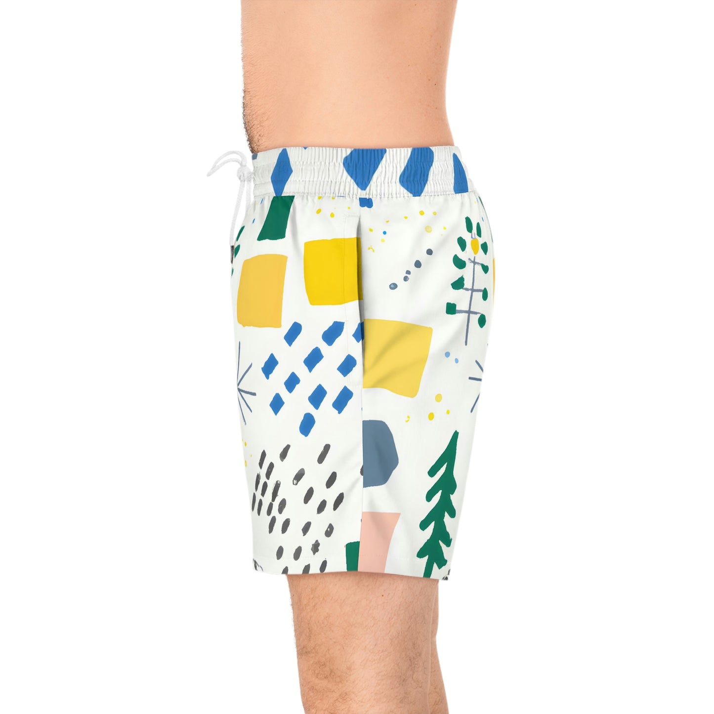 Gestura Ira - Men's Mid-Length Swim Shorts