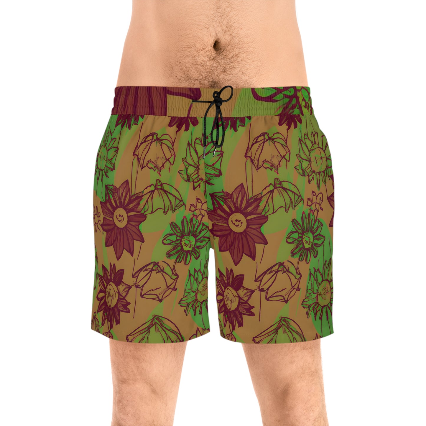 Planda Larry - Men's Mid-Length Swim Shorts