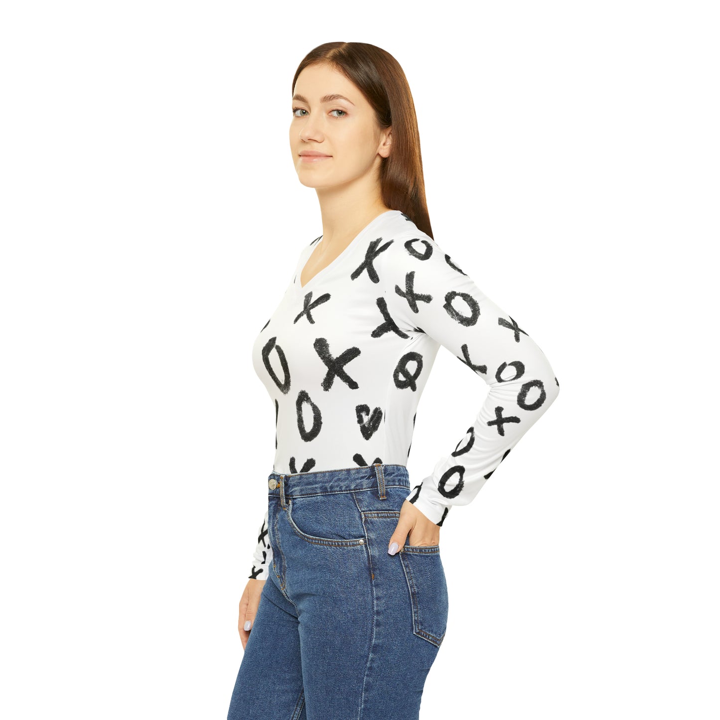 Cion Walterine - Women's Long-Sleeve V-neck Shirt