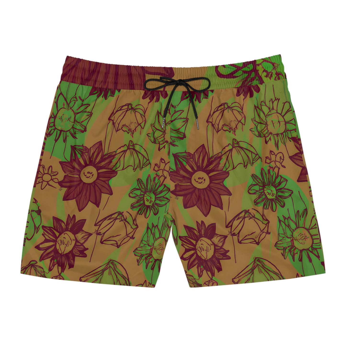 Planda Larry - Men's Mid-Length Swim Shorts