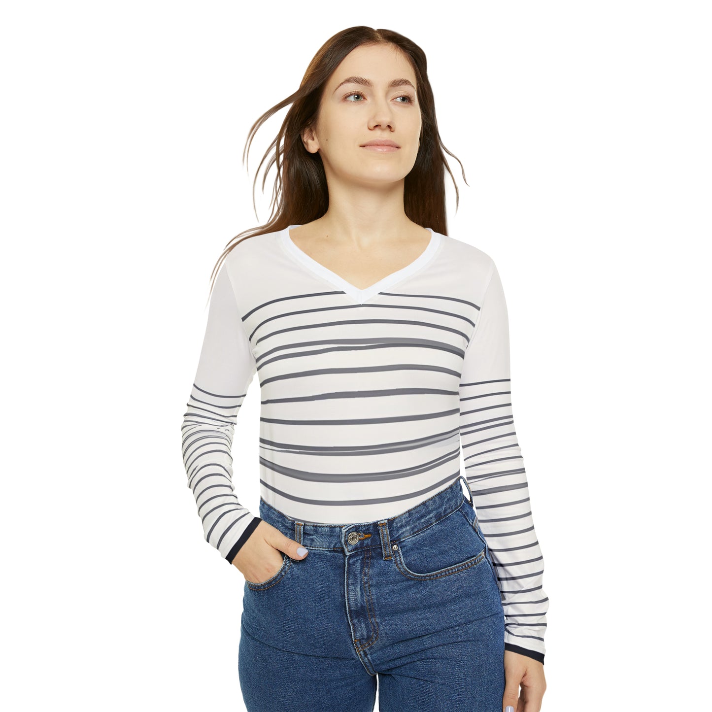 Lino Winifred - Women's Long-Sleeve V-neck Shirt