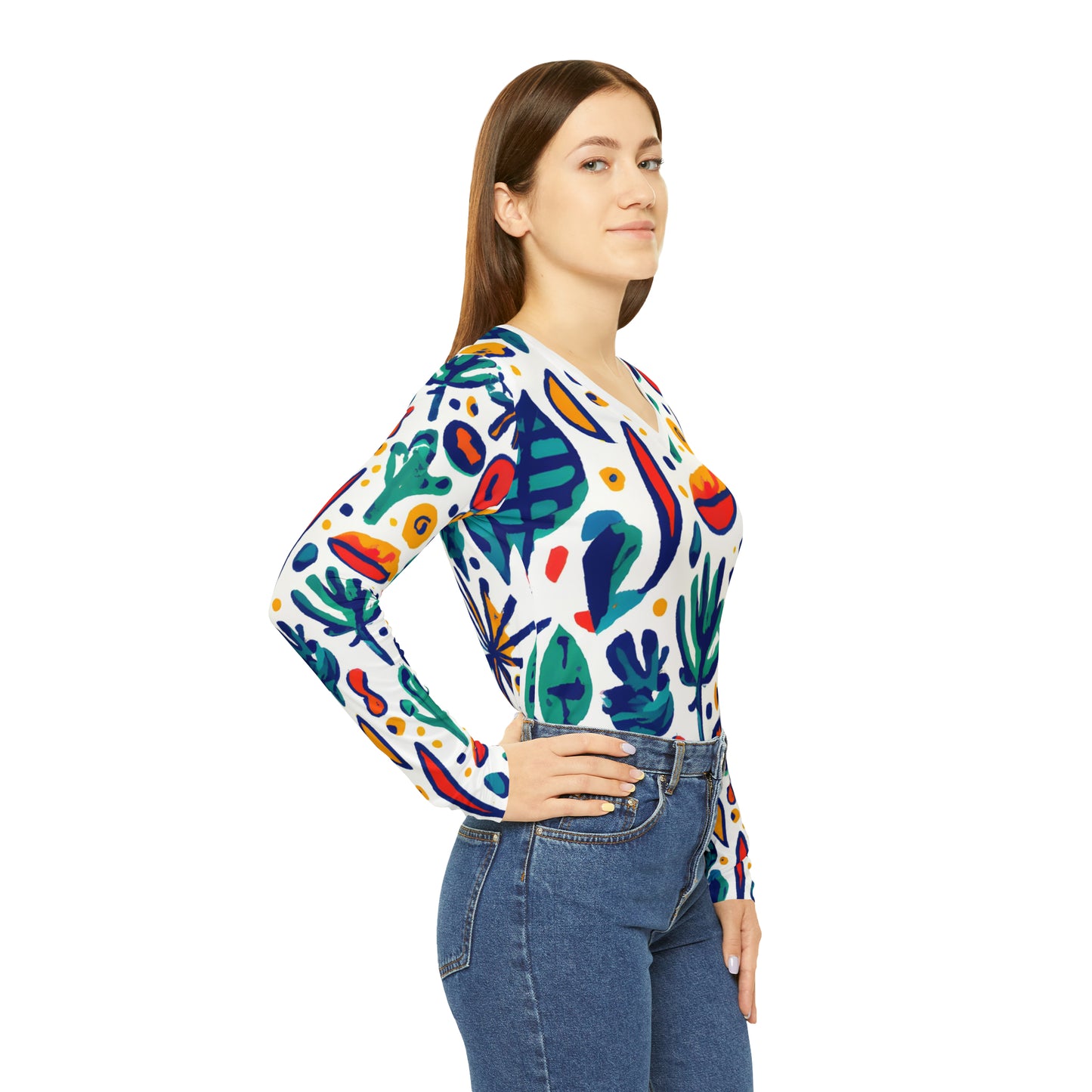 Chaparral Gertrude - Women's Long-Sleeve V-neck Shirt