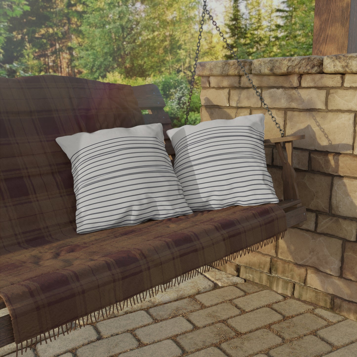 Lino Winifred - Outdoor Art Pillow