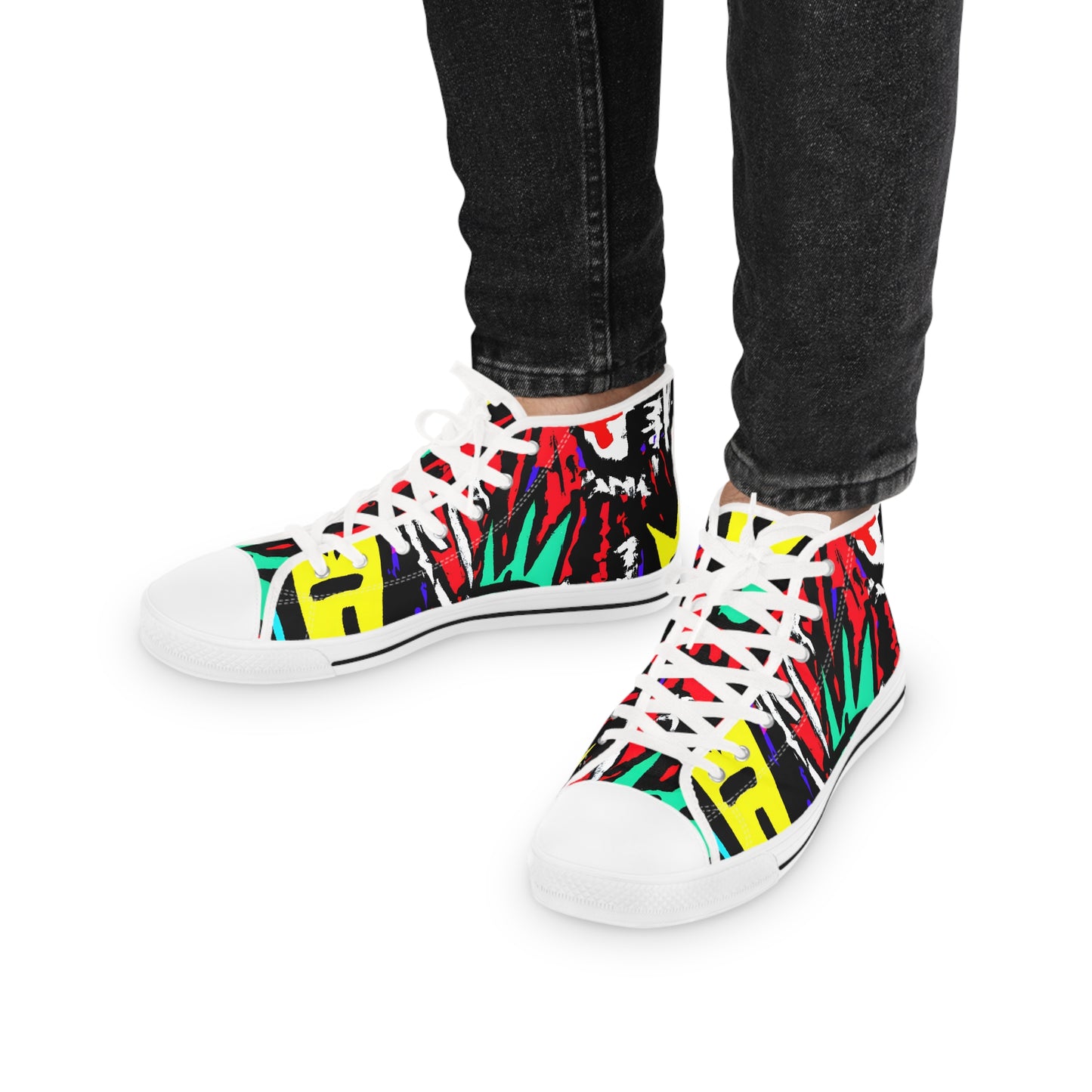 Munie June - Men's High-Top Sneakers