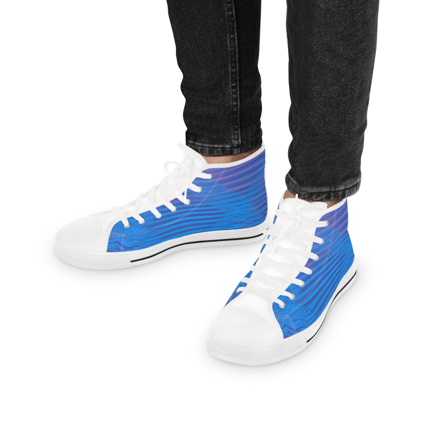 Grada Violette - Men's High-Top Sneakers