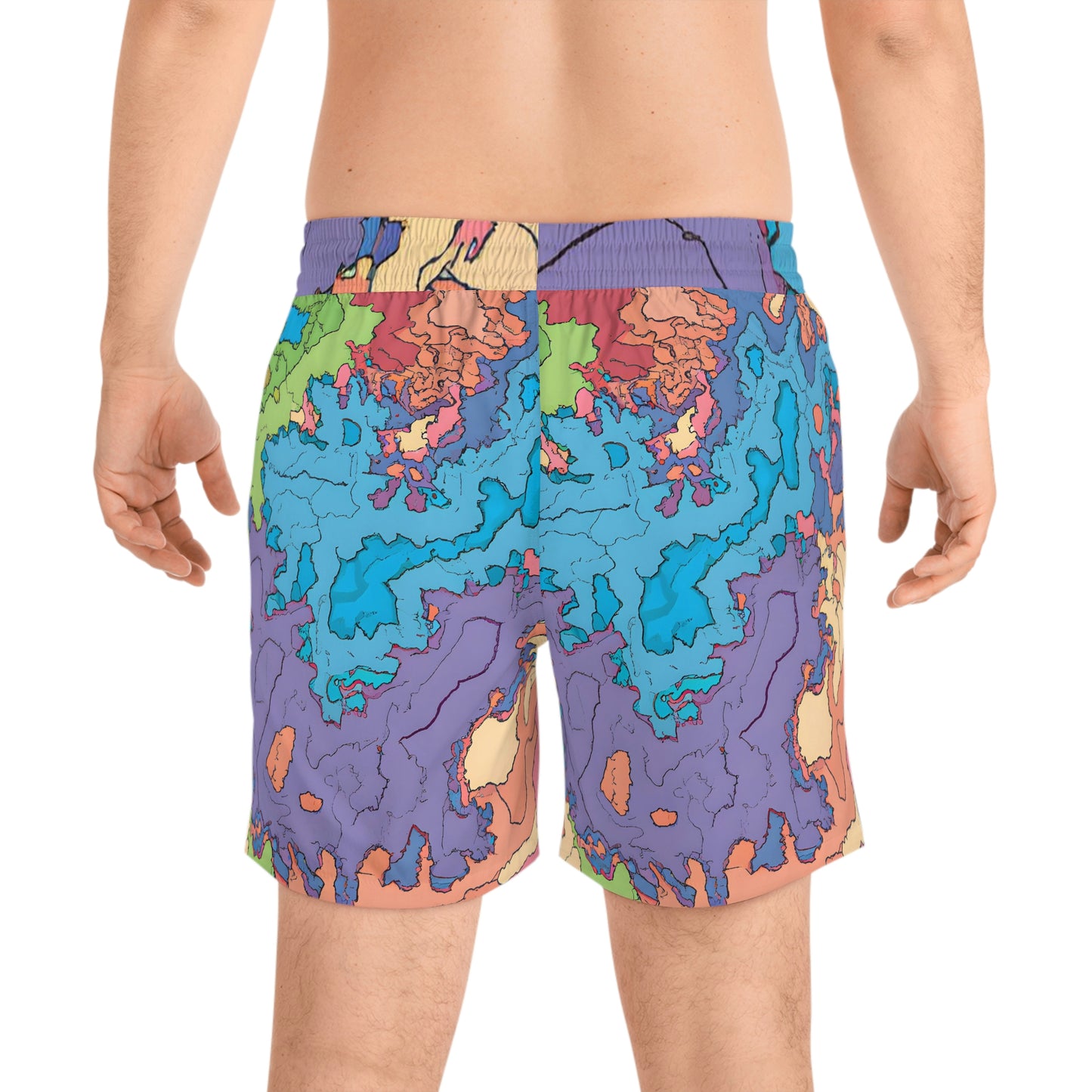 Mitri Winston - Men's Mid-Length Swim Shorts