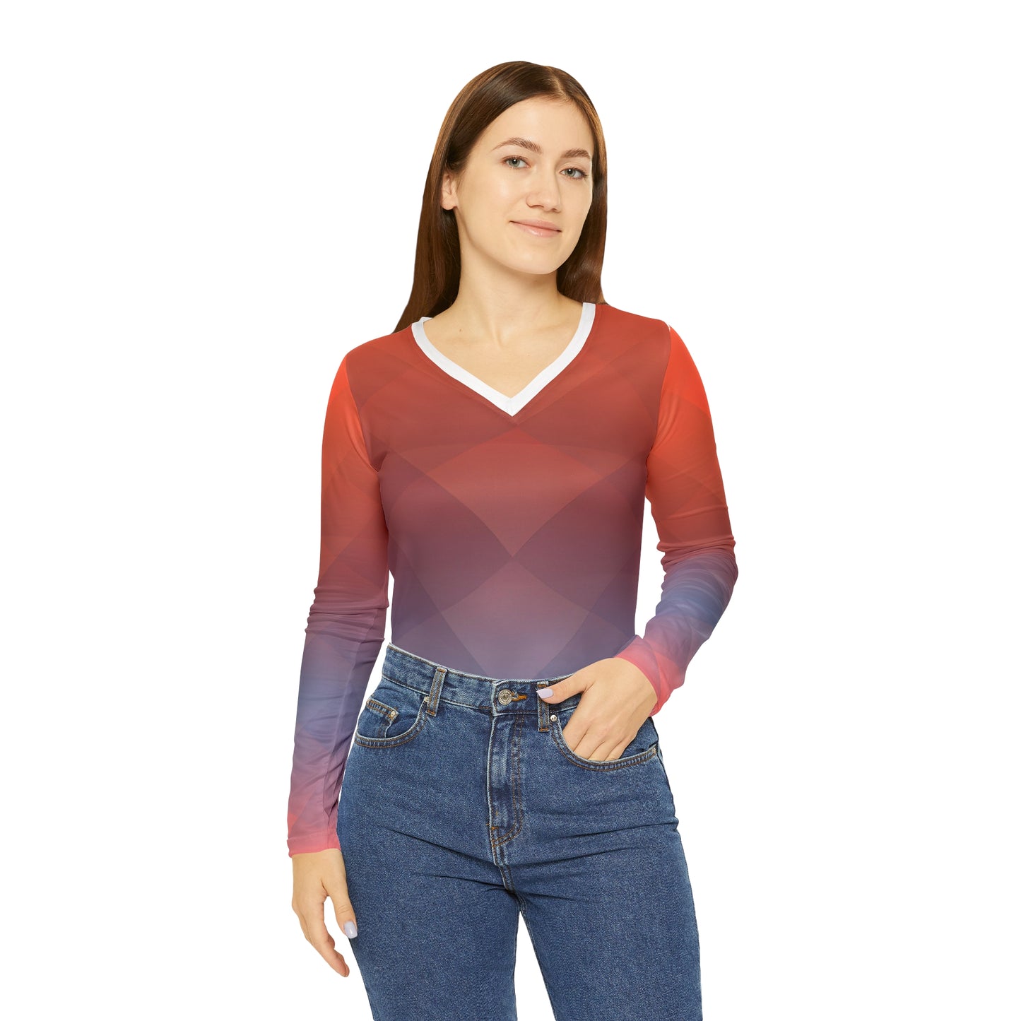 Grada Claraella - Women's Long-Sleeve V-neck Shirt