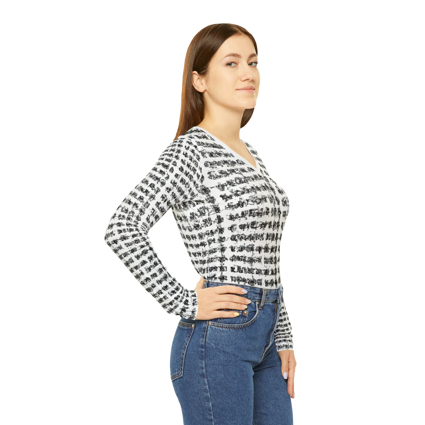 Cion Irene - Women's Long-Sleeve V-neck Shirt