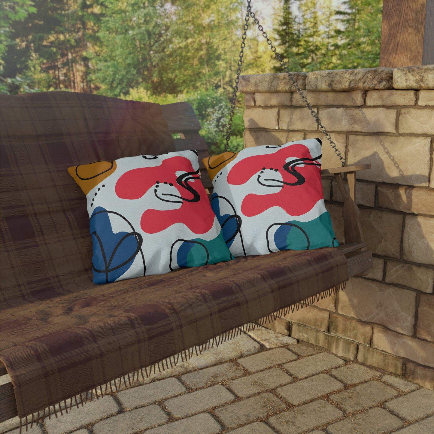 Manitou Winston - Outdoor Art Pillow