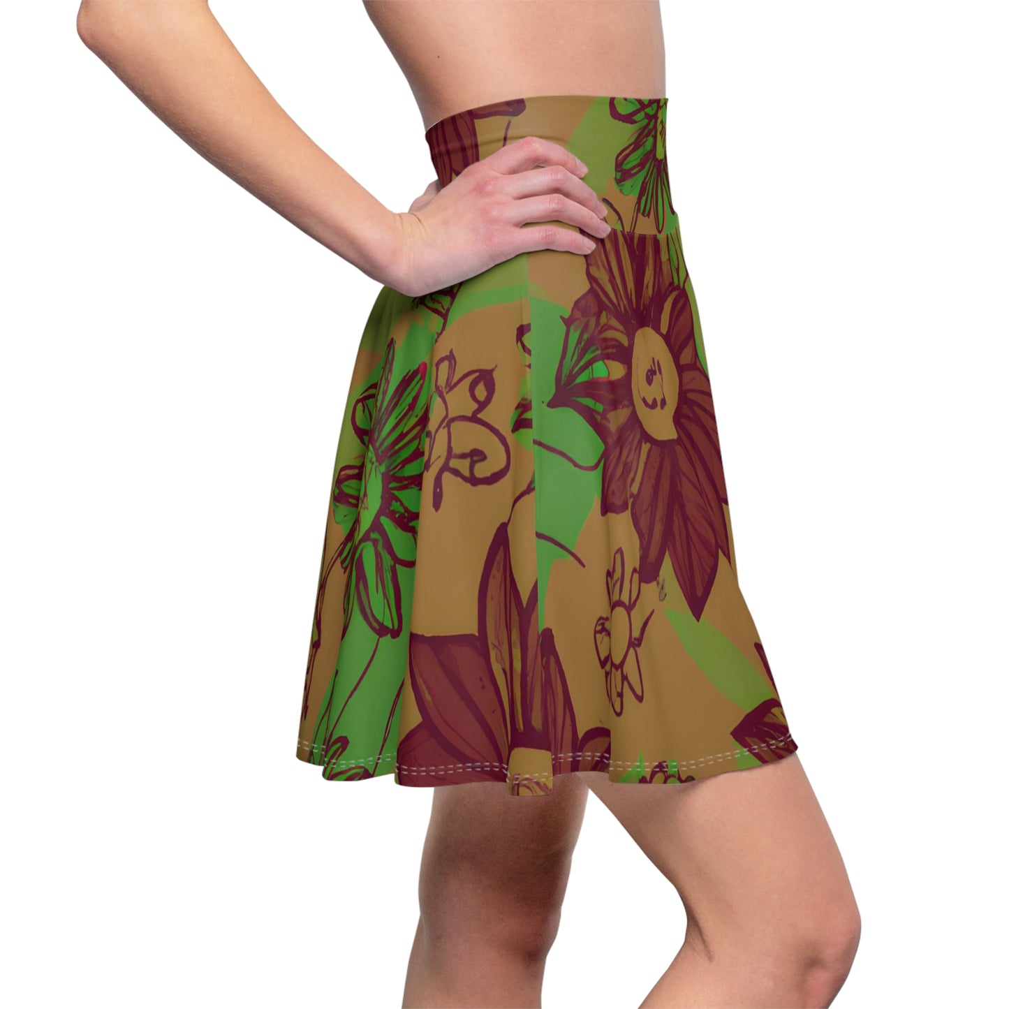 Planda Larry - Women's Skater Skirt