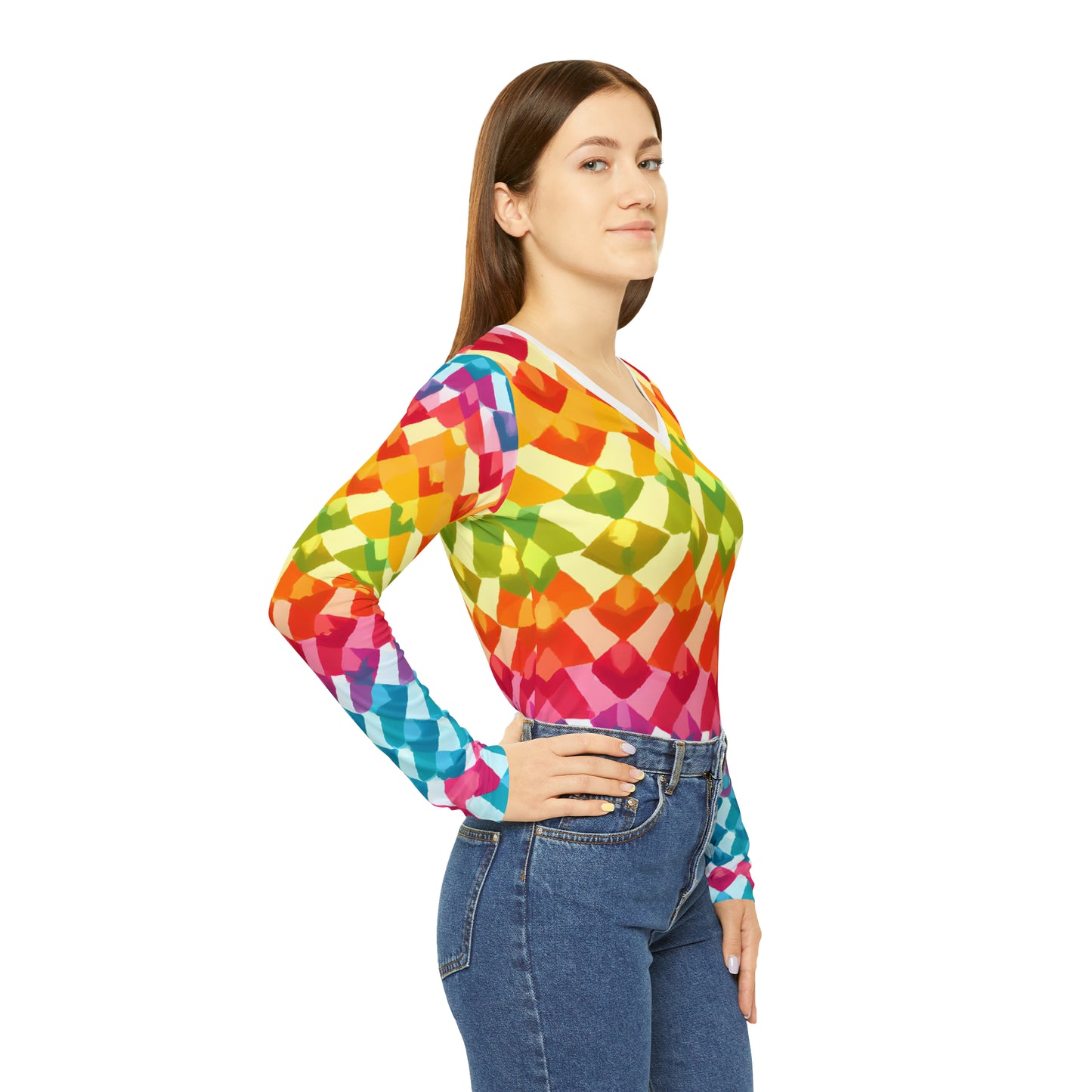 Standa Lorraine - Women's Long-Sleeve V-neck Shirt