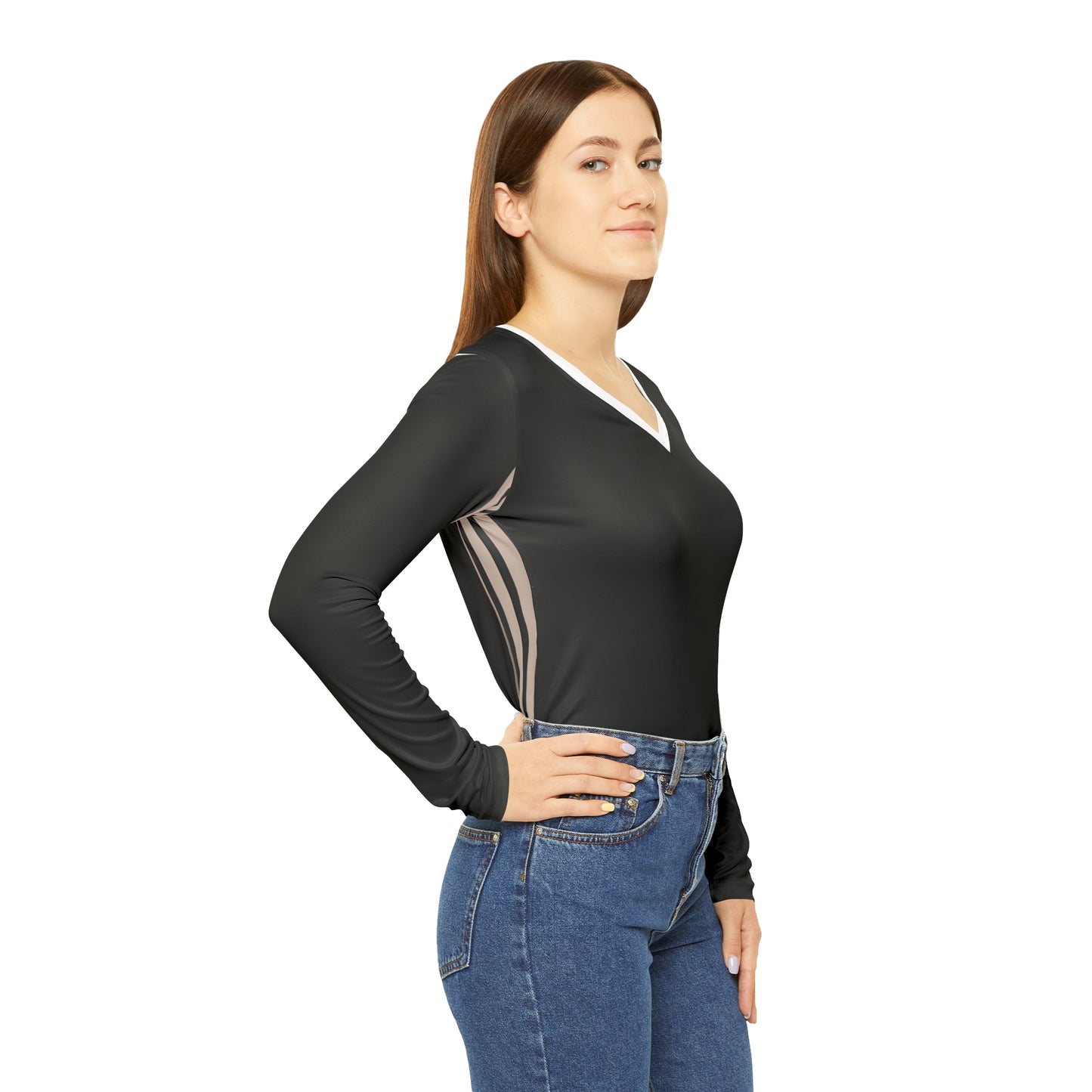 Lino Miles - Women's Long-Sleeve V-neck Shirt