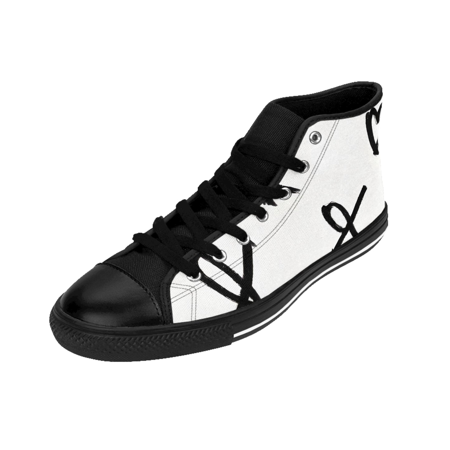 Cion Evelyn - Women's Classic HIgh-Top Sneakers