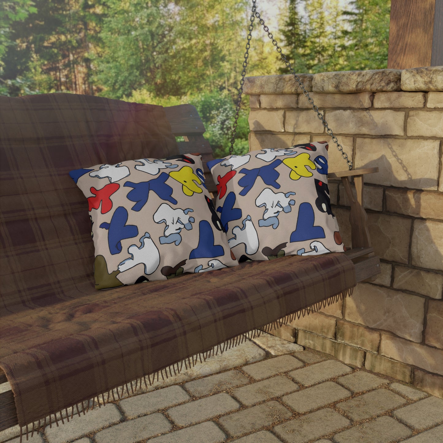 Munie Roscoe - Outdoor Art Pillow