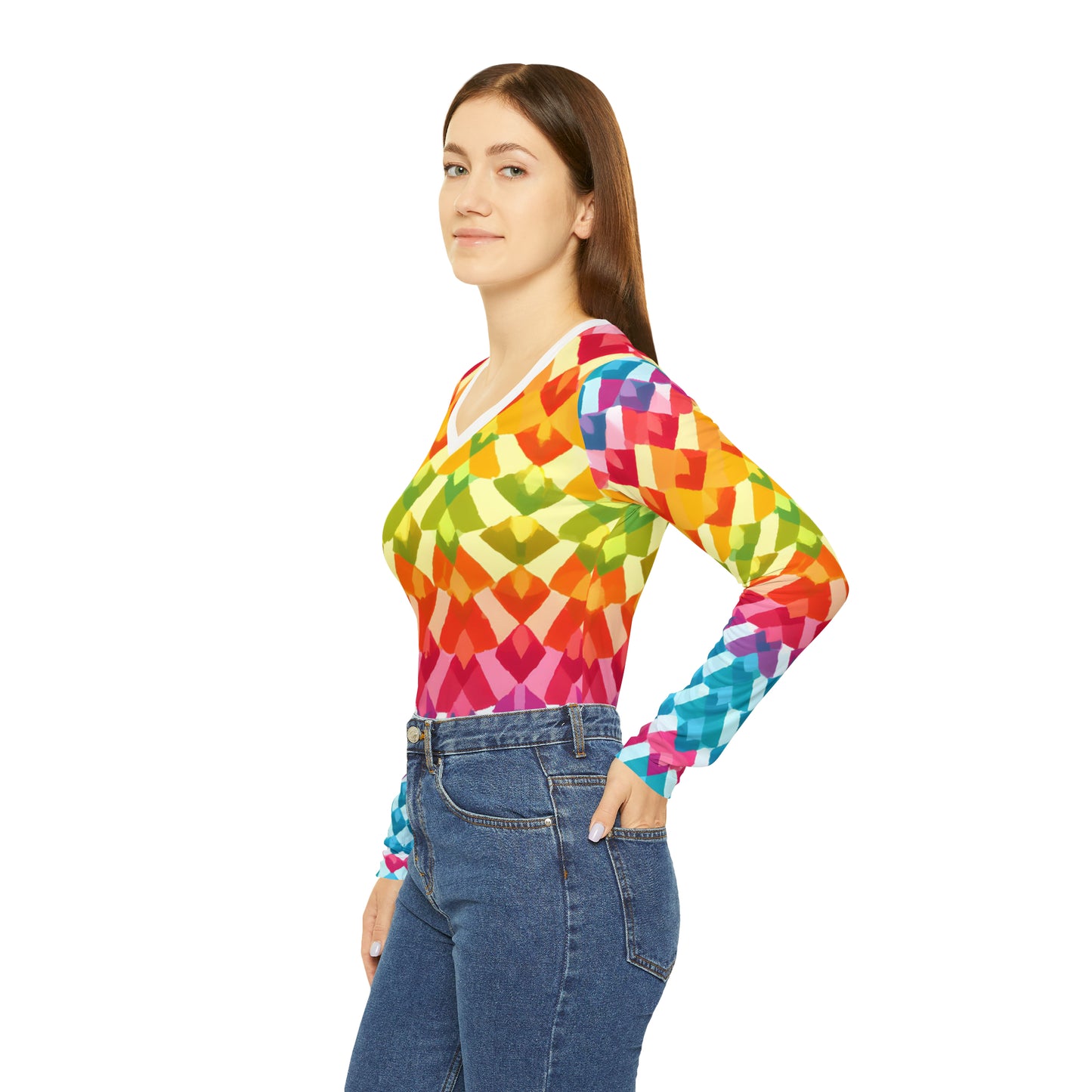 Standa Lorraine - Women's Long-Sleeve V-neck Shirt