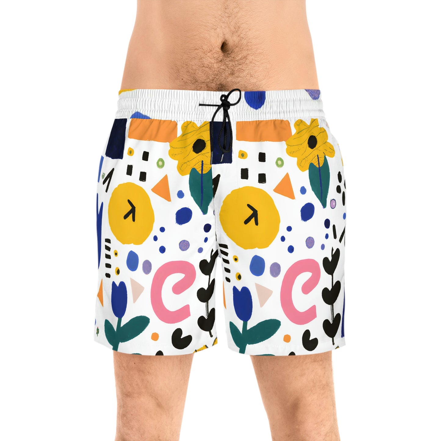 Gestura Clara - Men's Mid-Length Swim Shorts