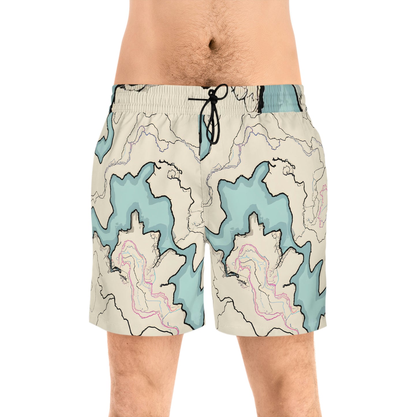 Mitri Lillyann - Men's Mid-Length Swim Shorts