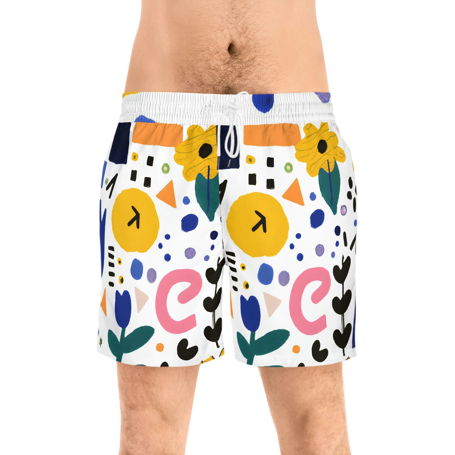 Gestura Clara - Men's Mid-Length Swim Shorts