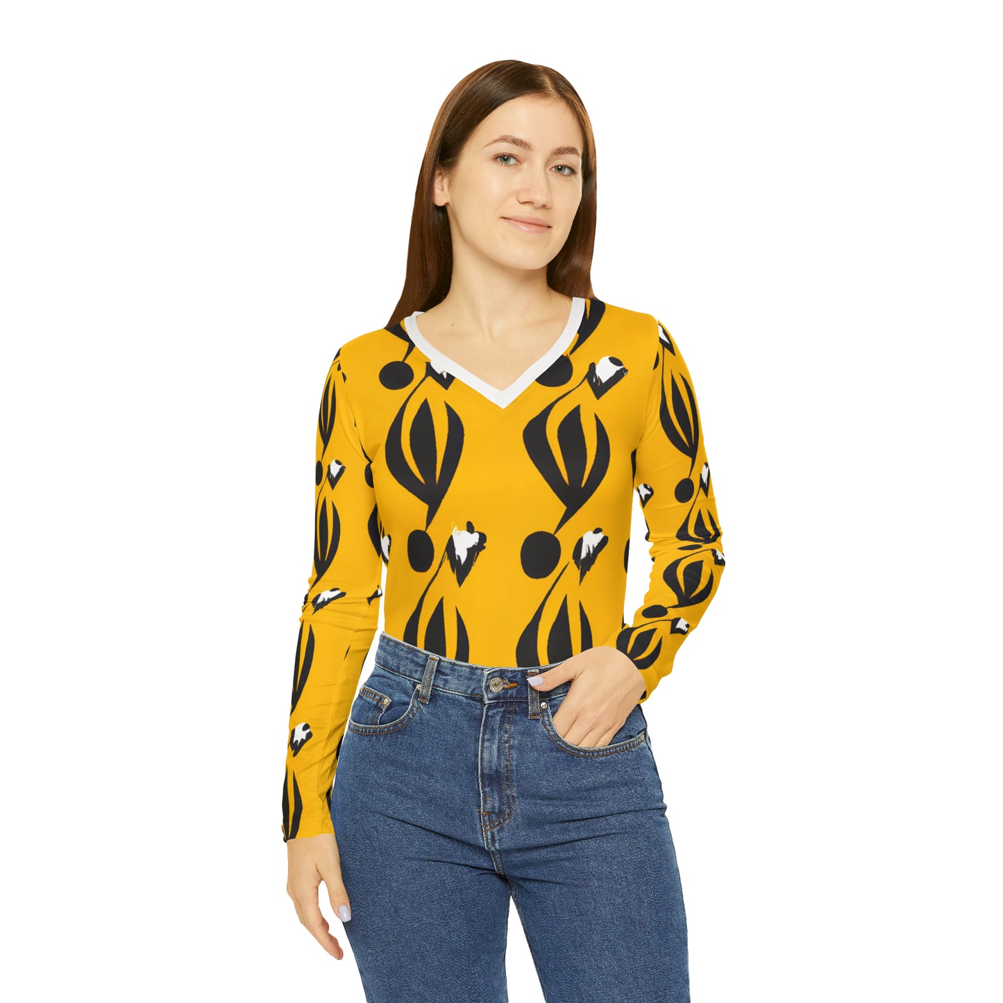 Metriqué Edmundo - Women's Long-Sleeve V-neck Shirt