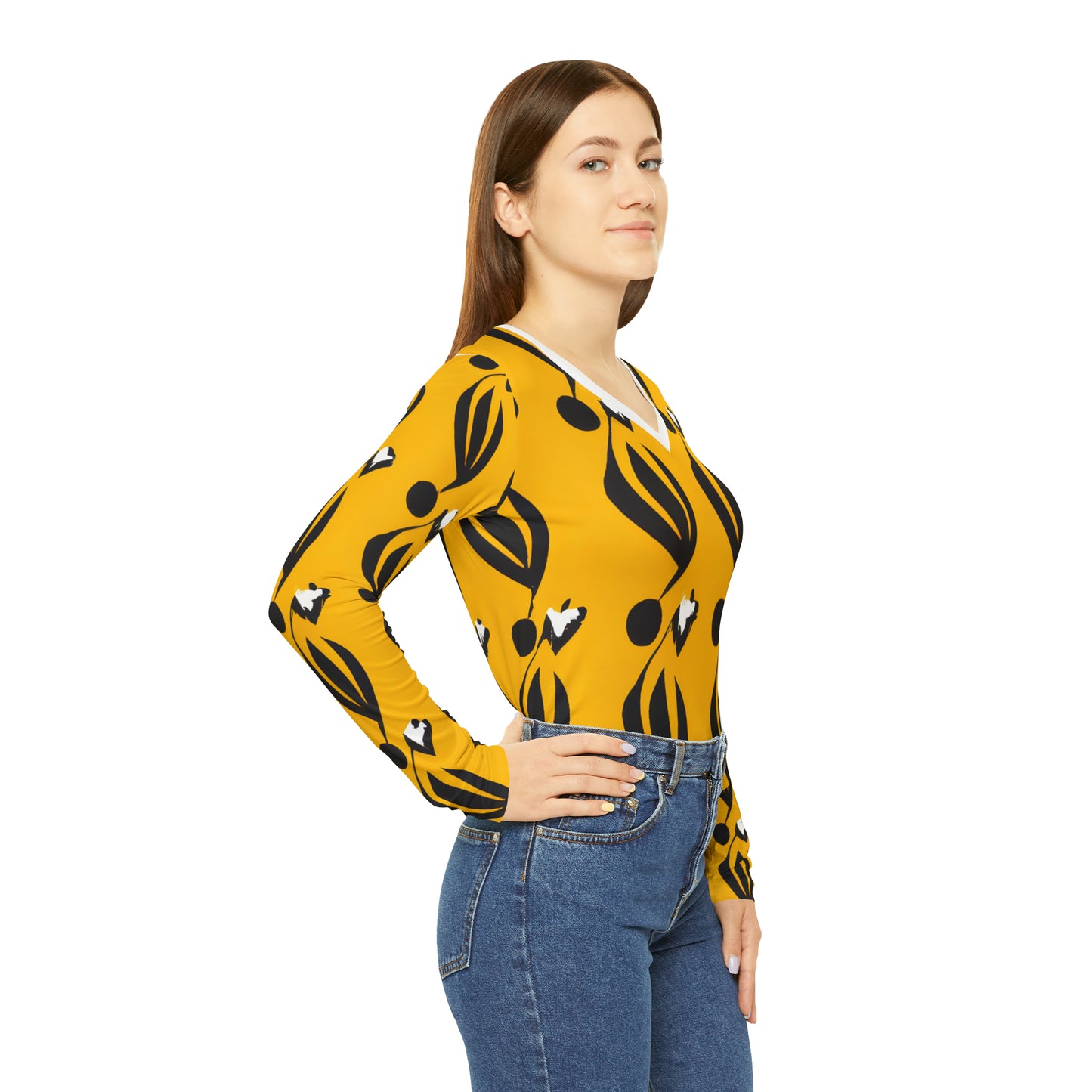 Metriqué Edmundo - Women's Long-Sleeve V-neck Shirt