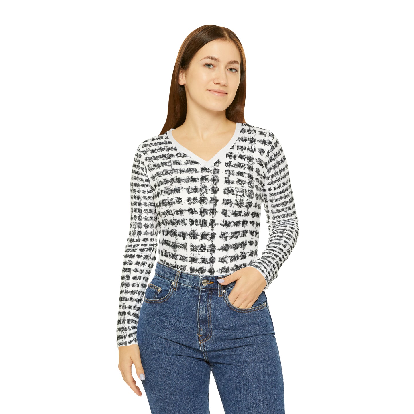 Cion Irene - Women's Long-Sleeve V-neck Shirt